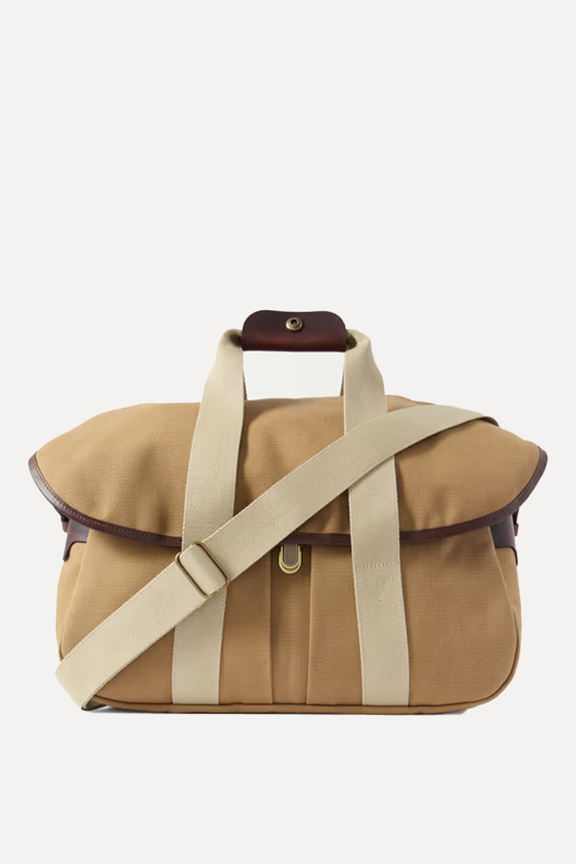 Musette Business Leather & Webbing-Trimmed Canvas Weekend Bag from BLEU DE CHAUFFE