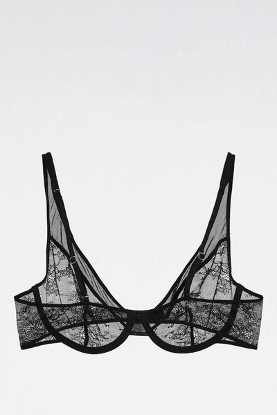 Lace Mesh Bra from Zara