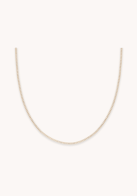 Tennis Chain Necklace In Gold