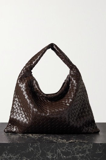 Hop Large Intrecciato Leather Tote from Bottega Veneta