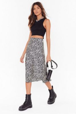 Cat Live Without You Leopard Midi Skirt