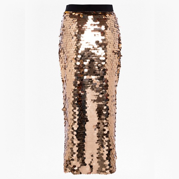 Emilia Sequin Jersey Midi Skirt from French Connection