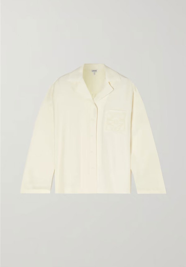 Embroidered Silk Shirt from Loewe