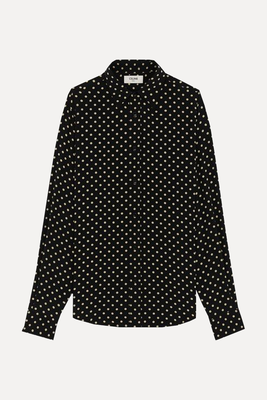 Printed Silk Classic Shirt from Celine