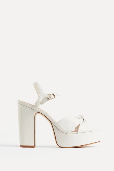 Knot-Detail Platform Sandals from H&M