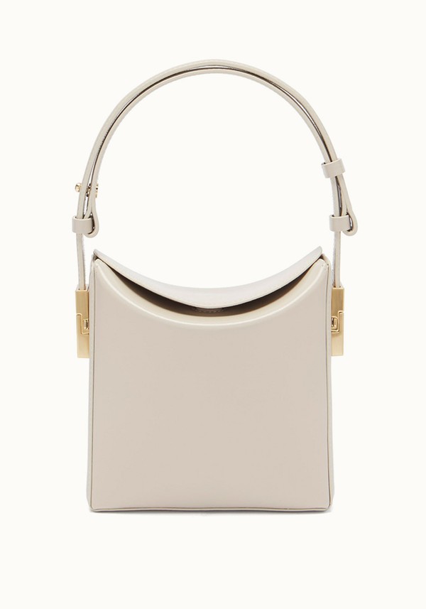 Lunch Half Leather Shoulder Bag 