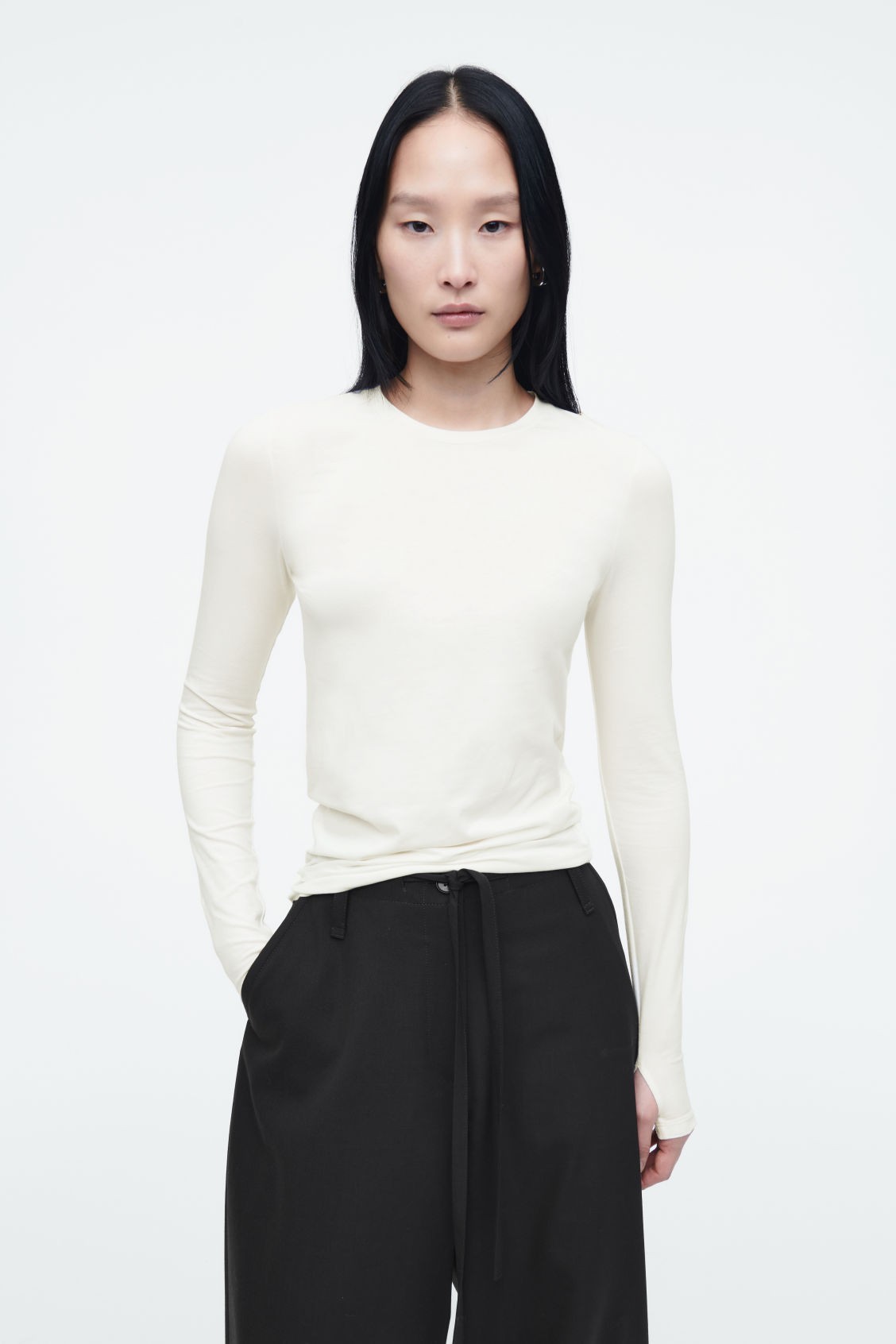 Slim Lightweight Long-Sleeve Top from COS