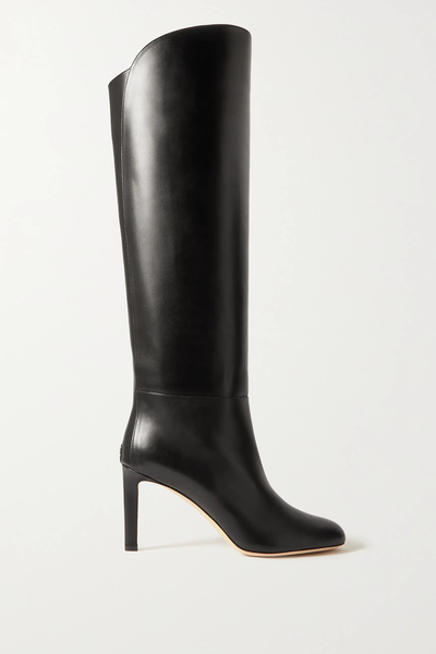 Karter 85 Leather Knee Boots from Jimmy Choo