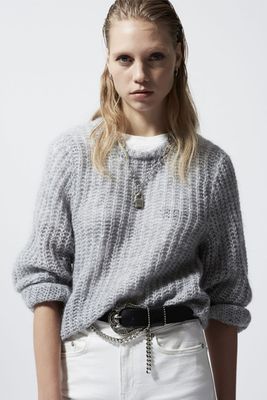 Oversized Formal Grey Sweater from The Kooples