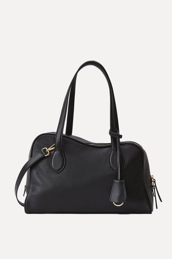Noale Grained Leather Top Handle Bag from ATP Atelier