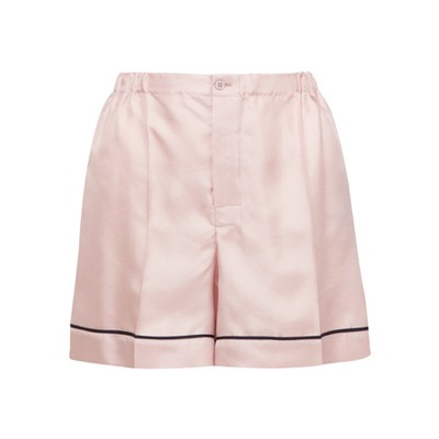 Silk-Twill Shorts from Prada