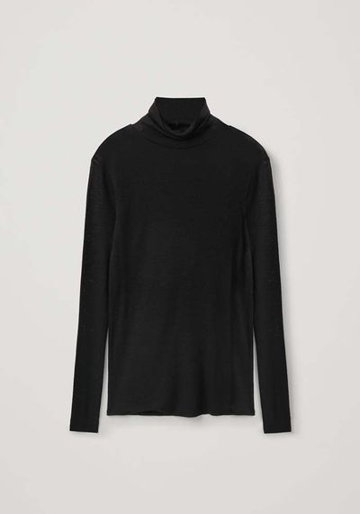 Fine Roll-Neck Wool Top from COS