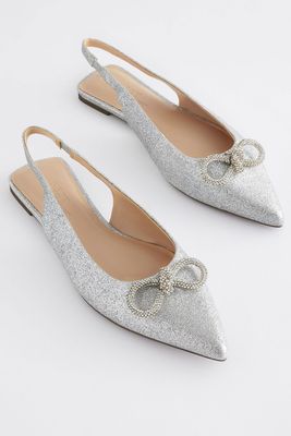 Forever Comfort® Bow Slingback Flats from Next