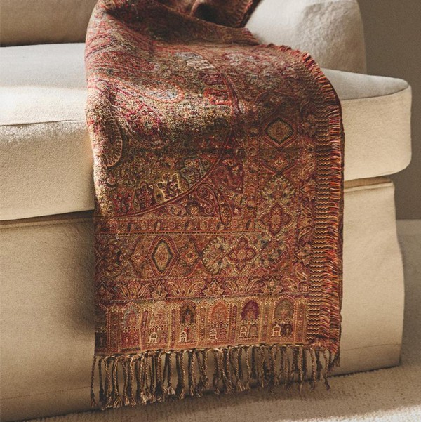 Paisley Jacquard Throw from  Zara Home