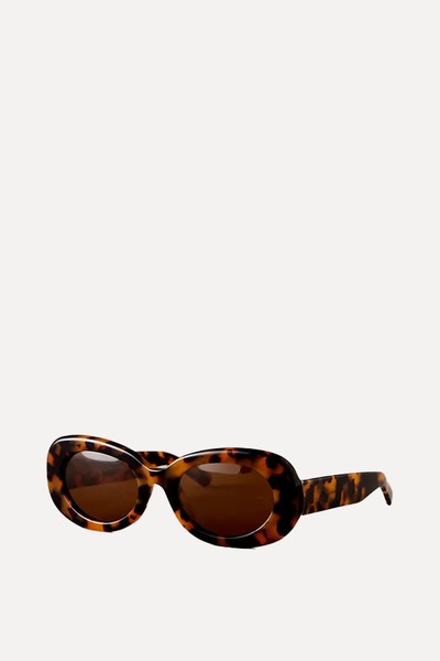 The Emily Acetate Oval Polarised Sunglasses from Anthropologie