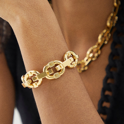 Chunky Gold Bracelets We Love