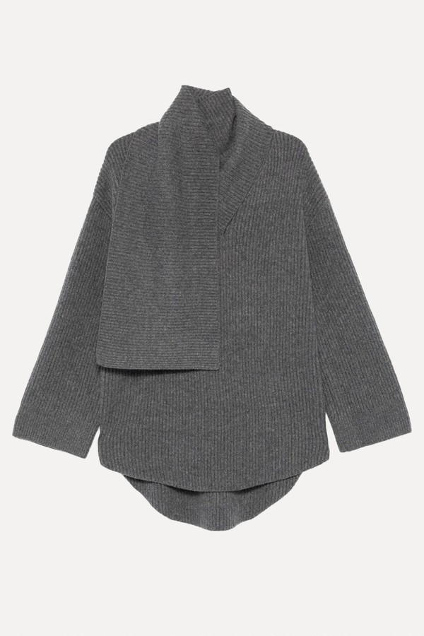 Attached-Scarf Sweater from Toteme