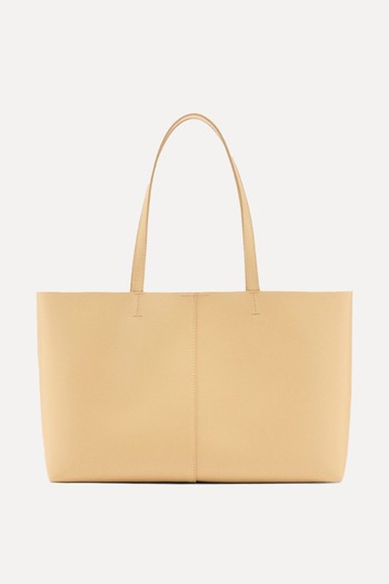 Leather-Effect Shopper Bag from Mango