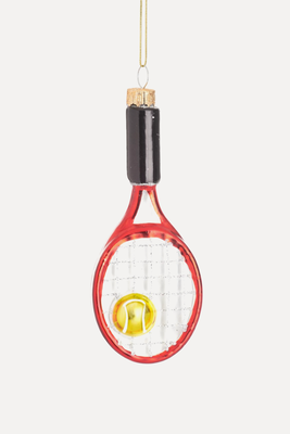 Tennis racket Shaped Bauble from Sass & Belle