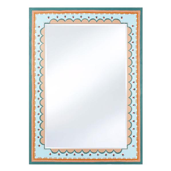 The At Home Mirror VII Blue Pink Aqua