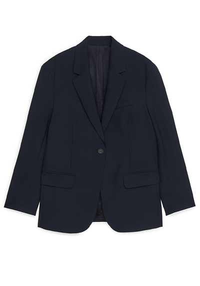 Oversized Wool Hopsack Blazer from Arket