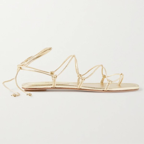 Knotted Leather Sandals from Porte & Paire