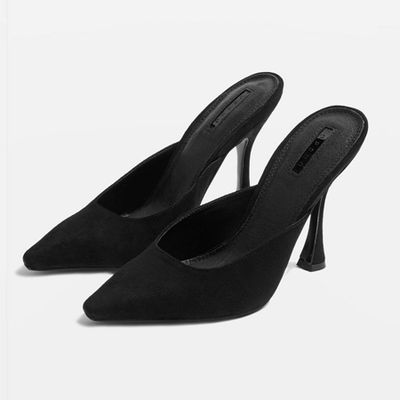 Gloss Pointed Mules from Topshop