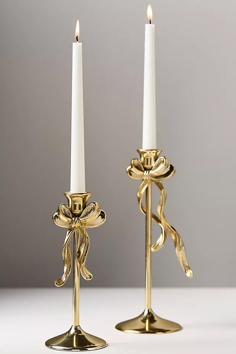 Bow Metal Candleholder