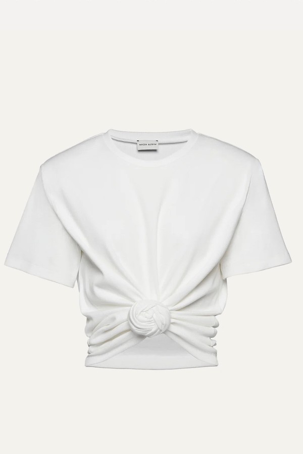 Gathered Cotton Jersey Top from Magda Butrym