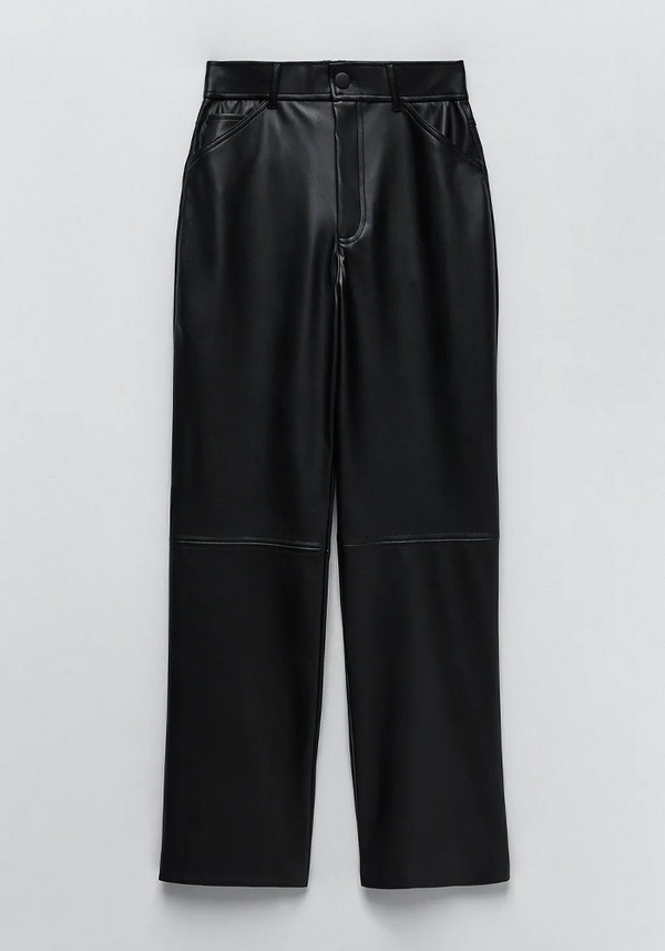 Faux Leather Trousers from Zara