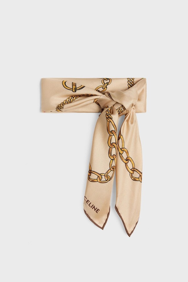 Chain Bandana Scarf from Celine