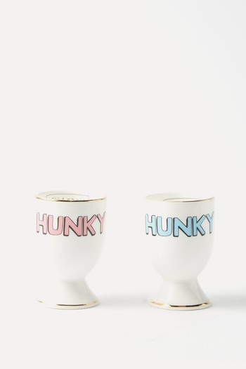 Set Of Two Hunky Dory Ceramic Egg Cups from Bella Freud