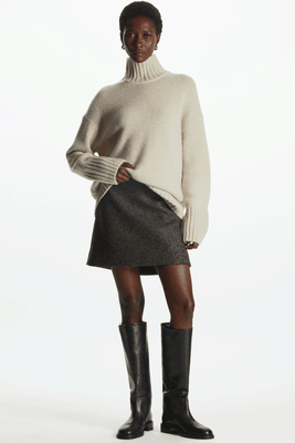 Funnel Neck Pure Cashmere Jumper from COS