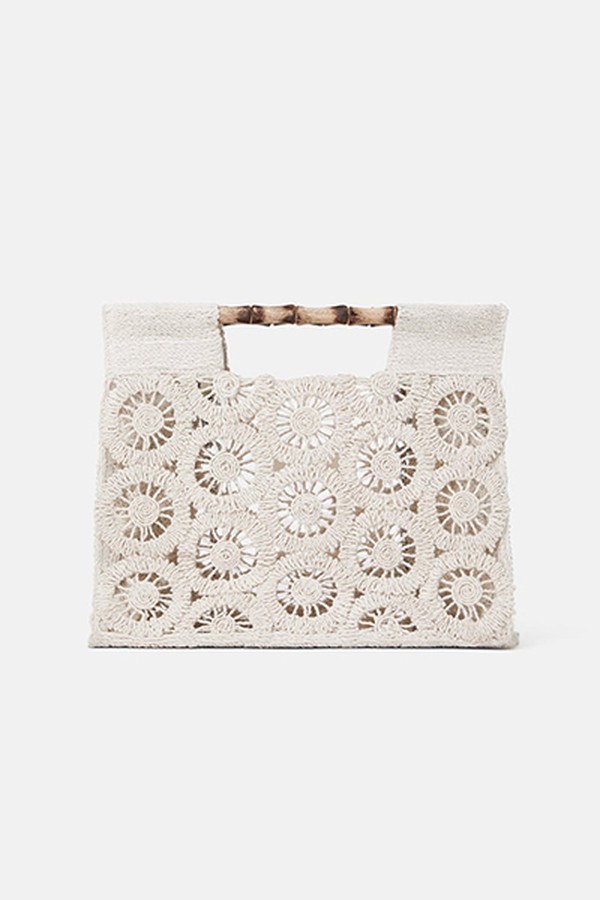 Tote Bag with Bamboo Handles