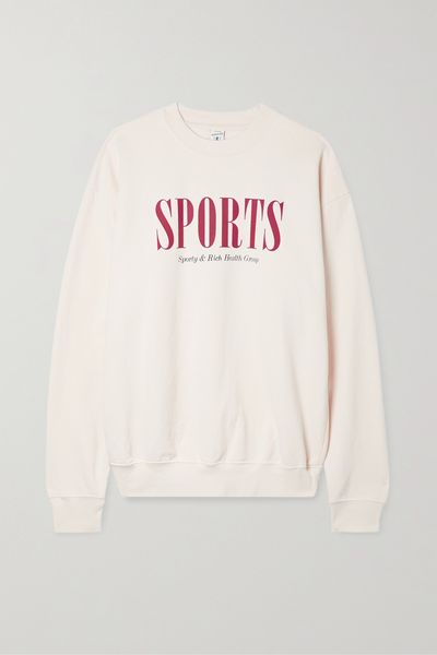 Sports Printed Cotton-Jersey Sweatshirt from Sport & Rich