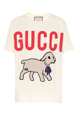 Embellished Cotton T-Shirt from Gucci