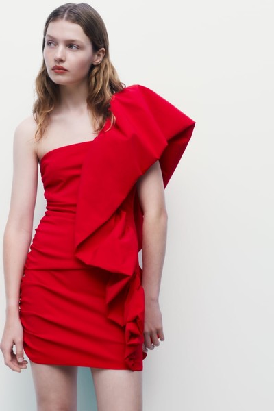 Voluminous Asymmetric Dress from Zara