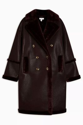 Oxblood Double Breasted Coat