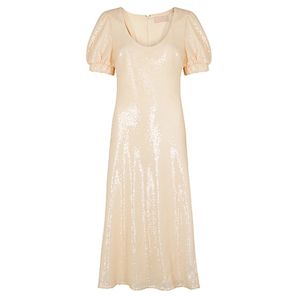 Farewell Cream Sequin Midi Dress from Keepsake