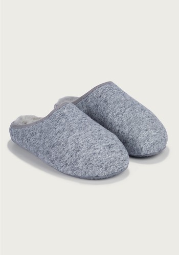 Men's Felted Mule Slippers