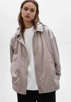 Cropped Technical Parka With Vents  from Massimo Dutti 