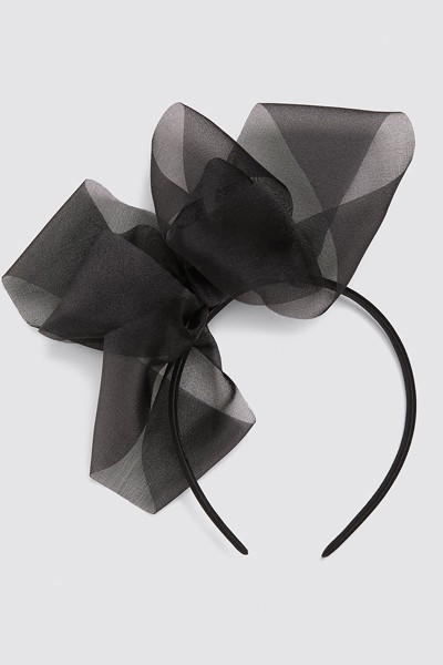 Headband With Organza Bow