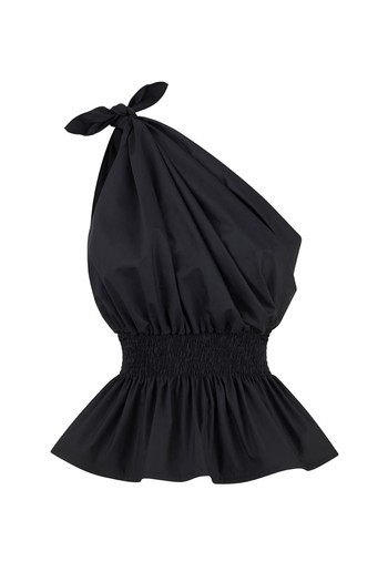 Demi One Shoulder Black Top from Monica Nera