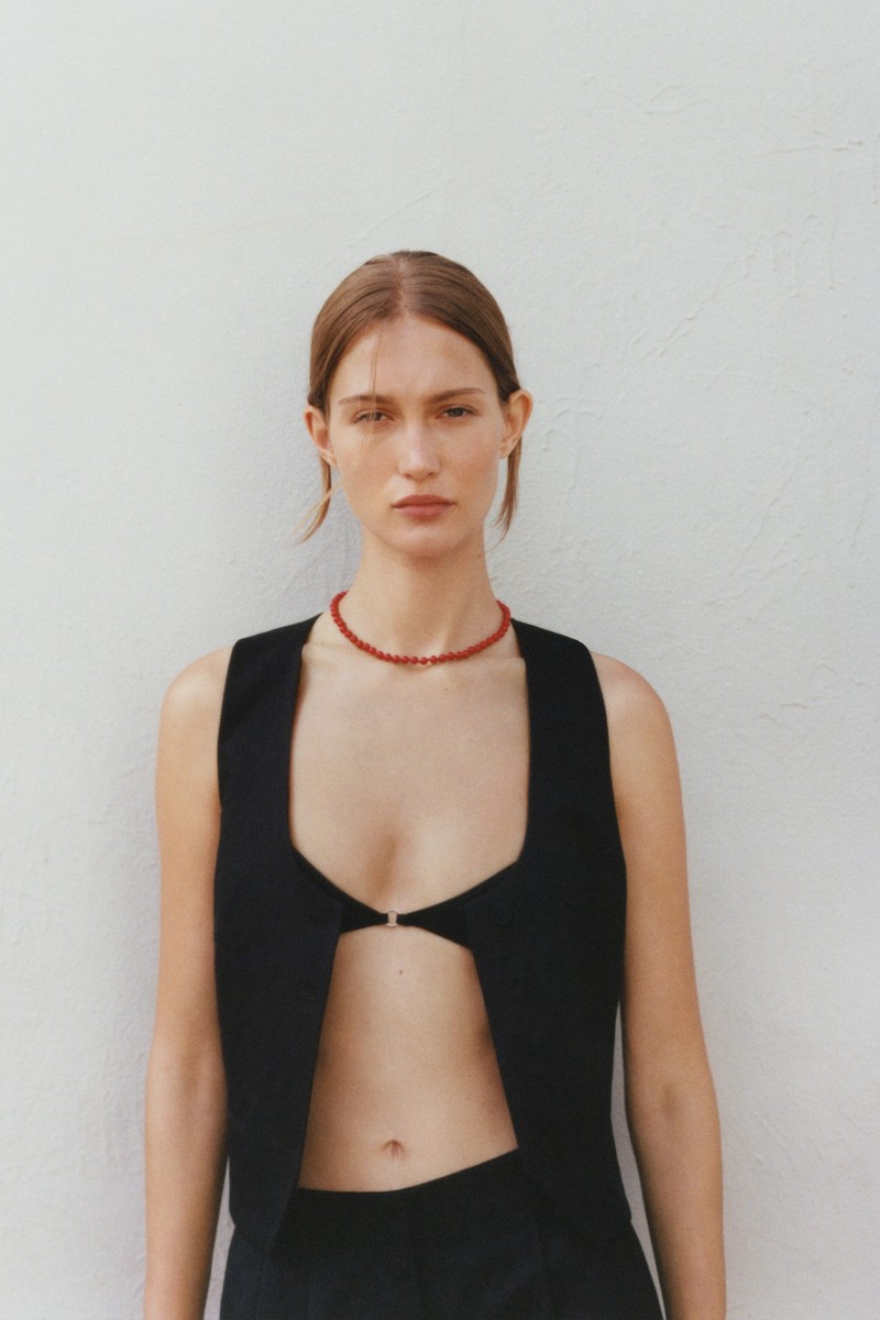 Linen Waistcoat With Buttons