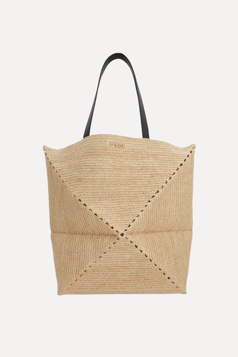 Woven Straw Tote Bag from Loewe
