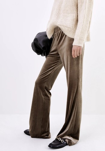 Velvet Flare Trousers