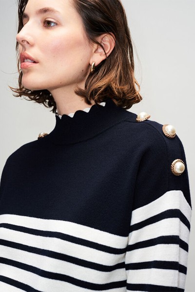 Mariner Shell Detail Long Cardigan from Claudie Pierlot