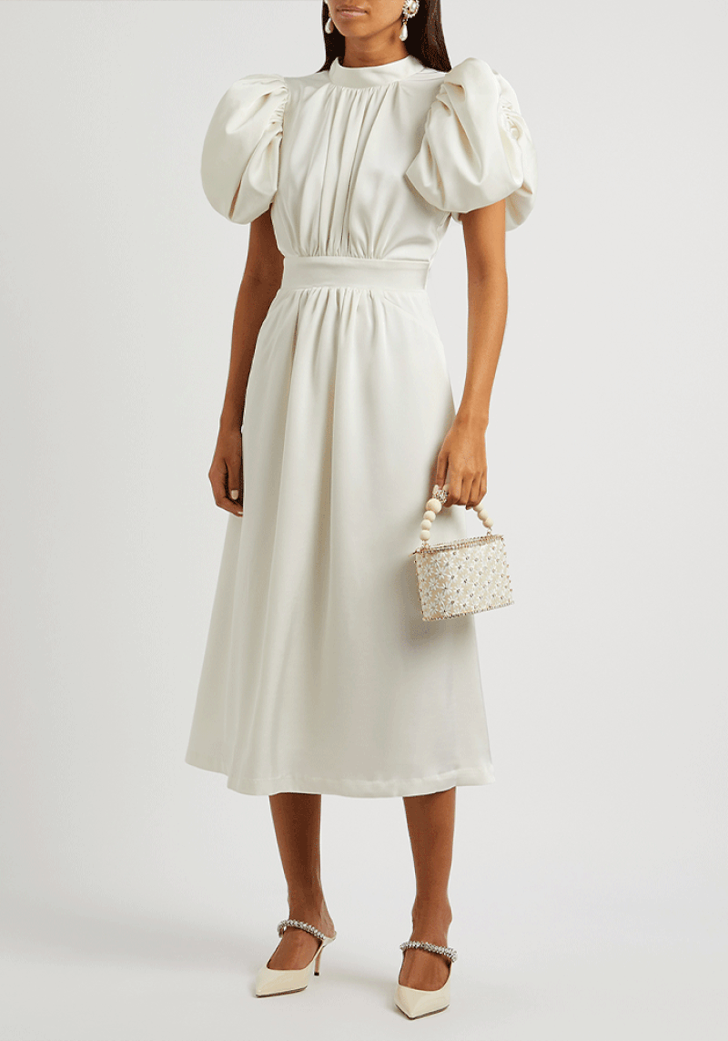 Noon Satin Midi Dress from Rotate Birger Christensen