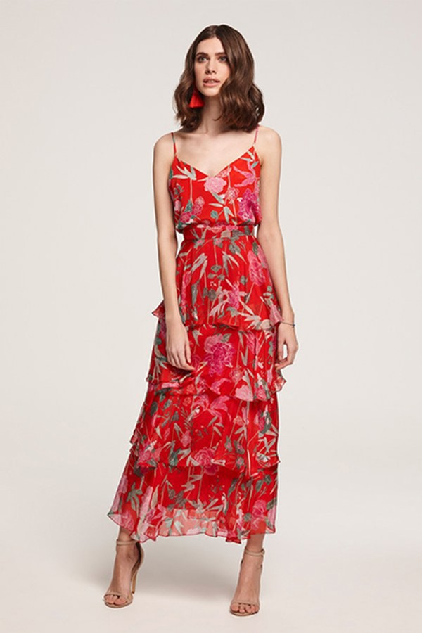 Seren Floral Tiered Skirt