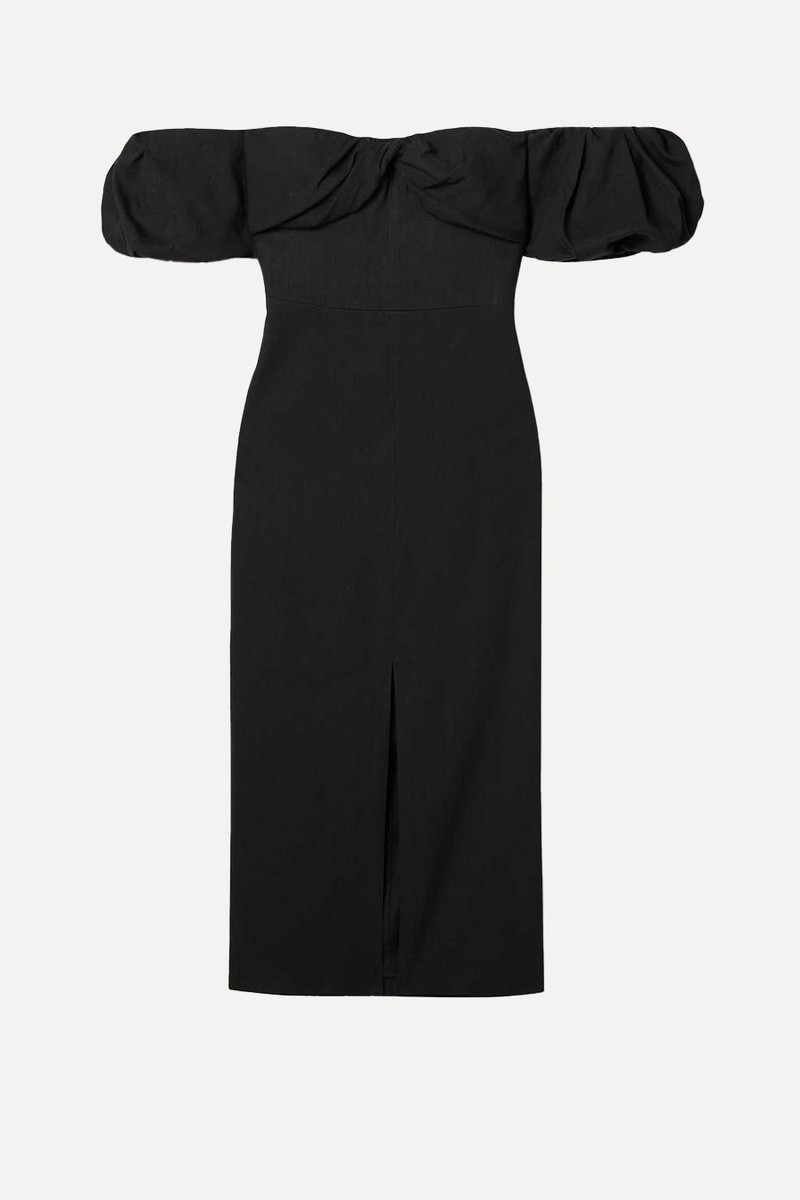 Darlena Strapless Gathered Hemp-Blend Midi Dress from Isabel Marant